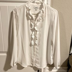 Bar lll white long sleeve Polyester business wear